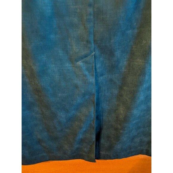 CJ Banks Christopher Dress Skirt Size 10 Blue Green Modest Womens Long - Picture 5 of 9